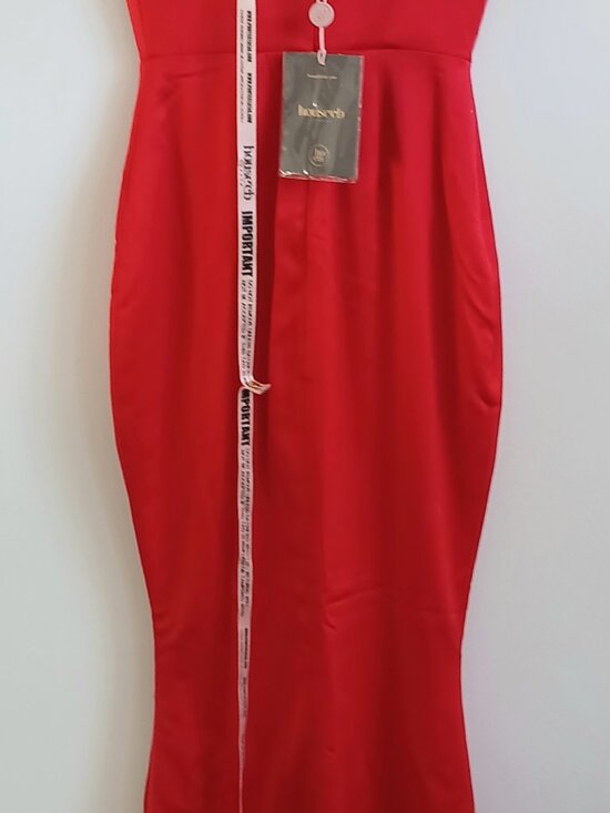 House of CB | Olivette | Red Rose | Satin | Corset Maxi Dress | NWT | XS - Picture 11 of 14